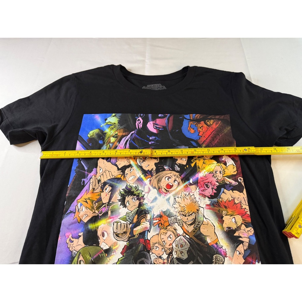 My Hero Academia Heroes Rising Movie Graphic Tee Black Small Funimation Anime - Picture 3 of 6